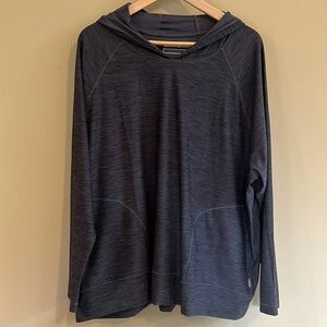 Eddie Bauer Hooded Lightweight Pullover Activewear Top
